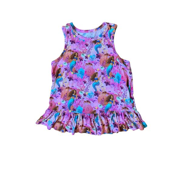 Posh Peanut Other - Posh Peanut x Disney Ariel Ruffled Tank 7/8 Years